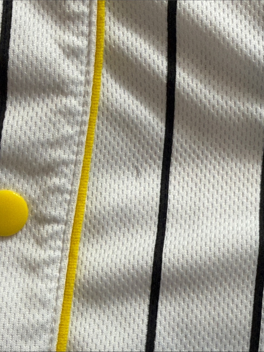 Pokémon Pikachu Striped Baseball Jersey for Kids - White, Black and Yellow - Picture 6 of 6